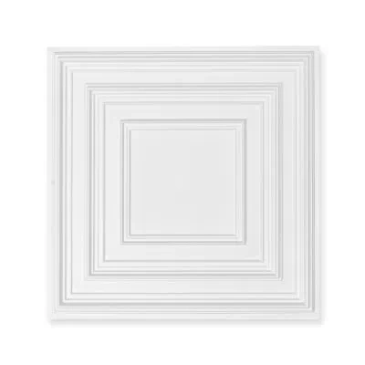 Vevor Ceiling Tiles 12-pack 24 X 24 In Pvc Easy Installation White Peg Pattern