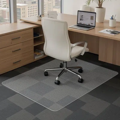Vevor Chair Mat Office Chair Mat For Low Pile Carpeted Floors In Clear