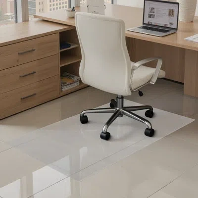 Vevor Chair Mat Transparent Office Chair Mat For Hard Floors Home In Clear