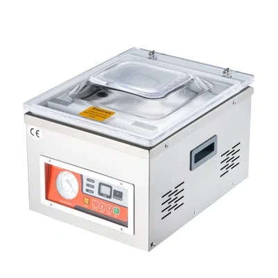 Vevor Chamber Vacuum Sealer, 260w Sealing Power, Compact Size With 10.2 In Sealing Length, Applied In Home In White