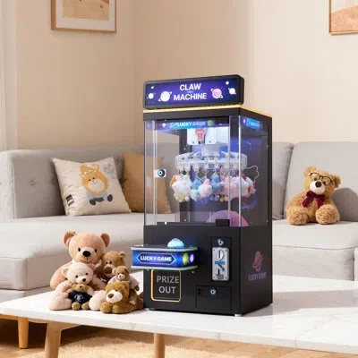 Vevor Claw Crane Machine, Medium-sized Arcade Game Machine With Light & Sound, Adjustable Difficulty, Prec