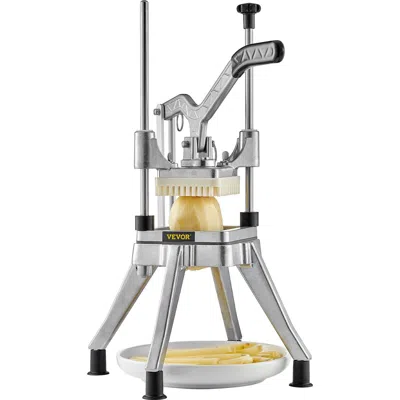 Vevor Commercial Chopper Commercial Vegetable Chopper With 4 Blades Fruits Dicer - Silver