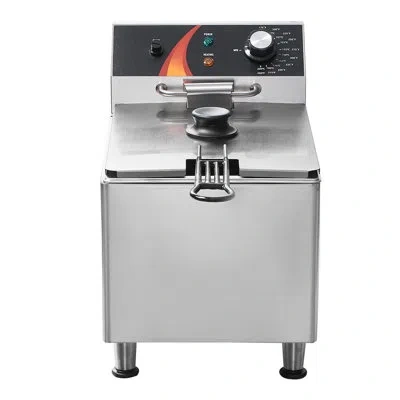 Vevor Commercial Electric Deep Fryer Countertop Deep Fryer 1750w 12qt / 11.5l In Silver