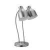 Vevor Commercial Food Heat Lamp 2-head Electric Catering For Food Restaurant & Buffet - Silver In Metallic