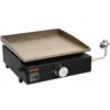 Vevor Commercial Griddle, 16.9" Heavy Duty Manual Flat Top Griddle, Countertop Gas Grill With Non-stick Co In Black