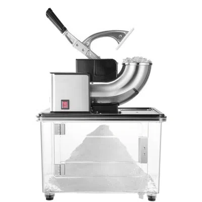 Vevor Commercial Ice Crusher 661lbs/h, 350w Electric Snow Cone Machine With 4 Blades, 2000rpm Stainless St In White