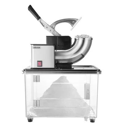 Vevor Commercial Ice Crusher 661lbs/h Electric Snow Cone Maker Shaved Ice Black
