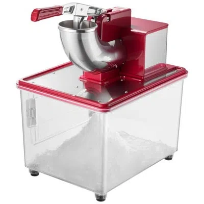 Vevor Commercial Ice Crusher 661lbs/h Electric Snow Cone Maker Shaved Ice Red