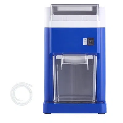 Vevor Commercial Ice Shaver Machine, 1.91qt /1.8l Large Electric Snow Cone Machine, Fine & Fluffy With 300 In White;blue