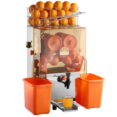 Vevor Commercial Orange Juicer Machine, 120w Electric Orange Juice Press, Stainless Steel Orange Squeezer  In Multi