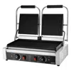 Vevor Commercial Panini Grill, 3600w Electric Sandwich Panini Maker, Stainless Steel Double Sandwichs Pres In Black