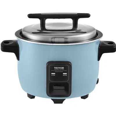 Vevor Commercial Rice Cooker 50-cup Non-stick Pot 10l 24h Keep Warm In Blue