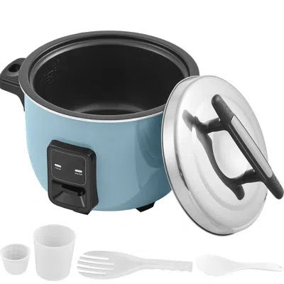 Vevor Commercial Rice Cooker, 50-cup Rice Cooker, 10.57 Qt / 10 Liter Large Rice Cooker And Warmer With No In Blue