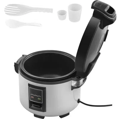 Vevor Commercial Rice Cooker, 60-cup Rice Cooker, 13.74 Qt / 13 Liter Large Rice Cooker And Warmer With No In Black
