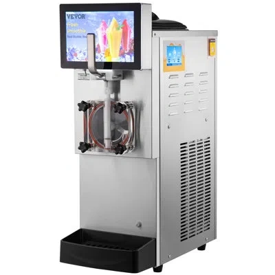 Vevor Commercial Slushy Machine 8l / 2.1 Gal Single Bowl Cool Or Freeze Modes In Silver
