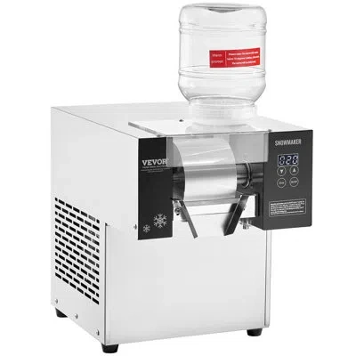 Vevor Commercial Snowflake Ice Machine 375lbs/24h Stainless Steel For Ice Cream