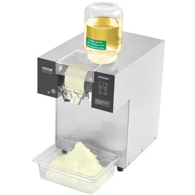 Vevor Commercial Snowflake Ice Machine, 385lbs/24h Snowflake Ice Maker, Stainless Steel Ice Shaver Machine