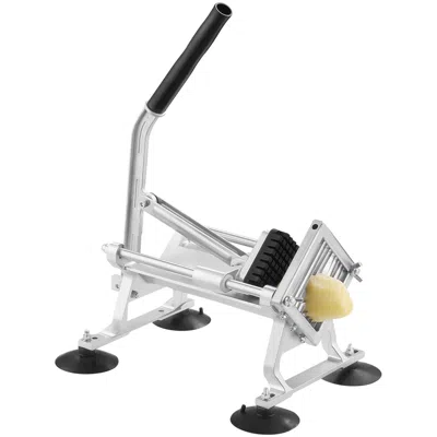 Vevor Commercial Vegetable Slicer, 3/8 Inch Fruit Slicer, Stainless Steel And Aluminum Alloy Vegetable Cut In Silver