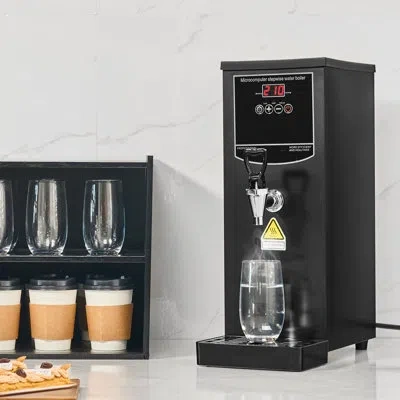 Vevor Commercial Water Boiler, Electric Hot Water Dispenser With 316 Stainless Steel Heating Tube, 1500w S In Black