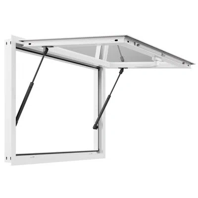 Vevor Concession Window 36x24 In, Aluminum Alloy Frame Service Window For Food Truck, Up To 85 Degrees Sta In White