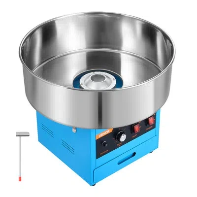Vevor Cotton Candy Machine Commercial 1000w Electric Candy Floss Maker Blue, Ideal For Home, Carnival, Bir