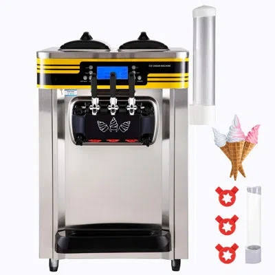 Vevor Countertop Soft Serve Ice Cream Maker In Silver