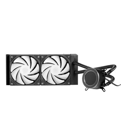 Vevor Cpu Liquid Cooler Aio Cpu Water Cooler With Argb Light & 120 Mm Pwn Fans In Black