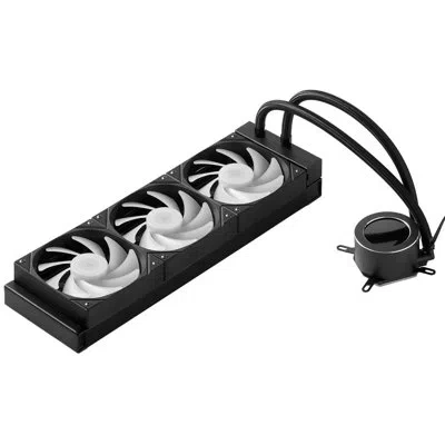 Vevor Cpu Liquid Cooler Aio Cpu Water Cooler With Argb Light & 3 Pwn Fans(120mm) In Black