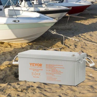 Vevor Deep Cycle Battery, 12v 200 Ah, Agm Marine Rechargeable Battery