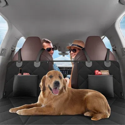 Vevor Dog Car Seat Cover For Back Seat Waterproof 600d For Cars In Black