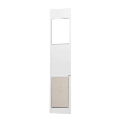 Vevor Dog Door For Sliding Glass Door 75 7/8"-80 11/16" Adjustable Height Xl In White