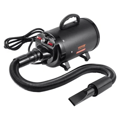 Vevor Dog Dryer, 2800w/4.3hp Dog Blow Dryer, Pet Grooming Dryer With Adjustable Speed And Temperature Cont In Black