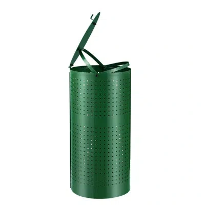 Vevor Dog Poop Trash Can 11.5 Gallons Weather-resistant Dog Waste Bin With Lid In Green