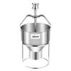 Vevor Donut Depositor Manual Doughnut Dropper Hopper Stainless Steel Batter Dispenser - Silver
