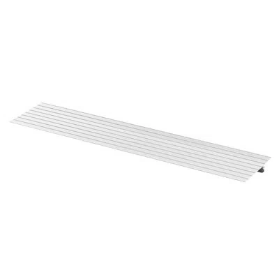 Vevor Door Threshold Ramp, 1 Inch Rise, Aluminum Alloy Threshold Ramp Rated 800 Lbs Load Capacity, Handica In Silver