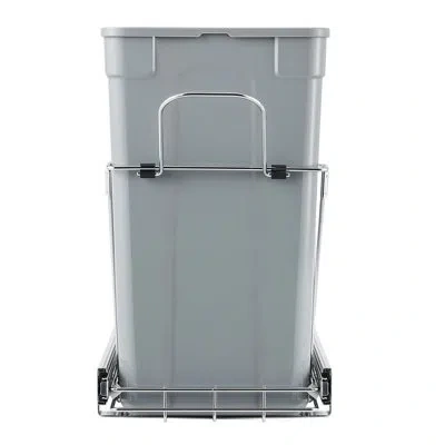 Vevor Double Pullout Waste Container Under Cabinet Kitchen Bin Trash Can In Gray