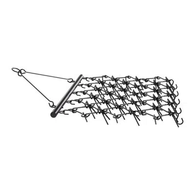 Vevor Drag Harrow 5.8 X 4.8 Ft Chain Harrow Atv Lawn Rake For Landscape Leveling In Black