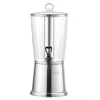 Vevor Drink Dispenser 2.1 Gal Beverage Dispenser For Parties With Spigot Ice Chamber - Silver