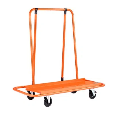 Vevor Drywall Cart Dolly 1800 Lbs Load Steel Panel Dolly Handling Plasterboard In Orange
