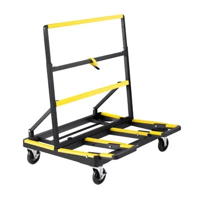 Vevor Drywall Cart Dolly 1800 Lbs Load Steel Panel Dolly Handling Plywood In Black;yellow