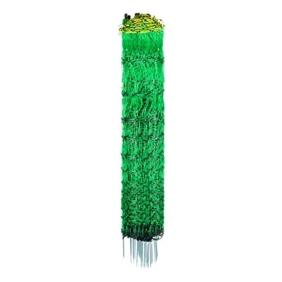 Vevor Electric Fence Netting 50"h X 164'l Portable Livestock Net Mesh Fence Post Spike In Black;green;yellow