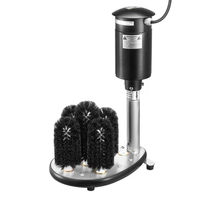 Vevor Electric Glass Washer 5-brush Bar Glass Cleaner 1200 Cups/h For Wine Glass - Black