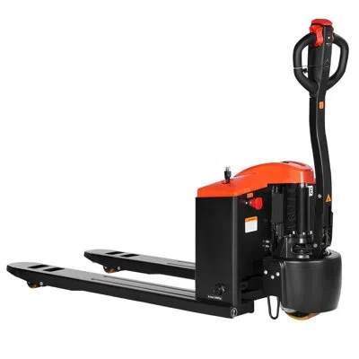 Vevor Electric Pallet Jack 4400 Lbs Pallet Jack Truck With 48l X 27w Inch Forks In Black;orange