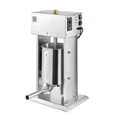 Vevor Electric Sausage Stuffer, 22 Lbs / 10 L Vertical Meat Stuffer, Stepless Speed Control And Foot Pedal
