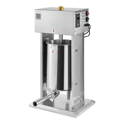 Vevor Electric Sausage Stuffer, 25 Lbs / 12 L Vertical Meat Stuffer, Stepless Speed Control And Foot Pedal