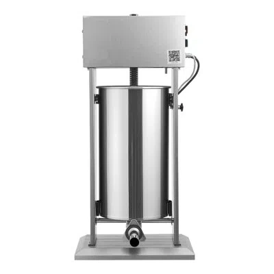 Vevor Electric Sausage Stuffer, 55 Lbs / 25 L Vertical Meat Stuffer, Stainless Steel Heavy-duty Sausage Fi In White