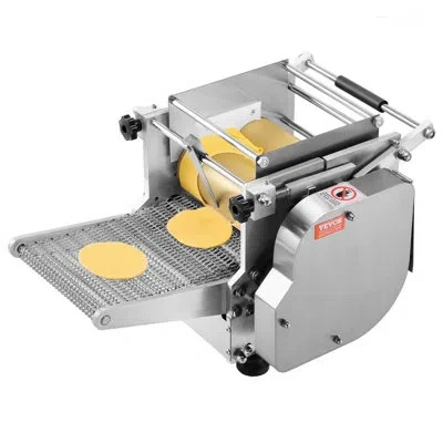 Vevor Electric Tortilla Maker Automatic Corn Tortilla Making Machine (4 In+ 6 In) In Silver