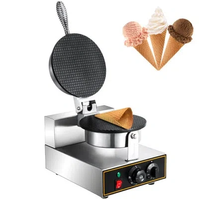 Vevor Electric Waffle Cone Maker In Sliver