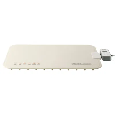 Vevor Electric Warming Tray Rollable Food Warming Mat W/ Temp Control For Buffet - Beige In White