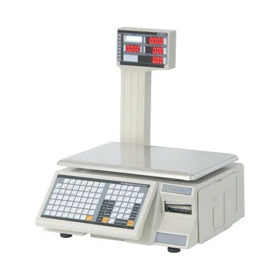 Vevor Electronic Price Computing Scale, 66 Lb Digital Deli Weight Scales, Lcd & Led Digital Commercial Foo In Silver
